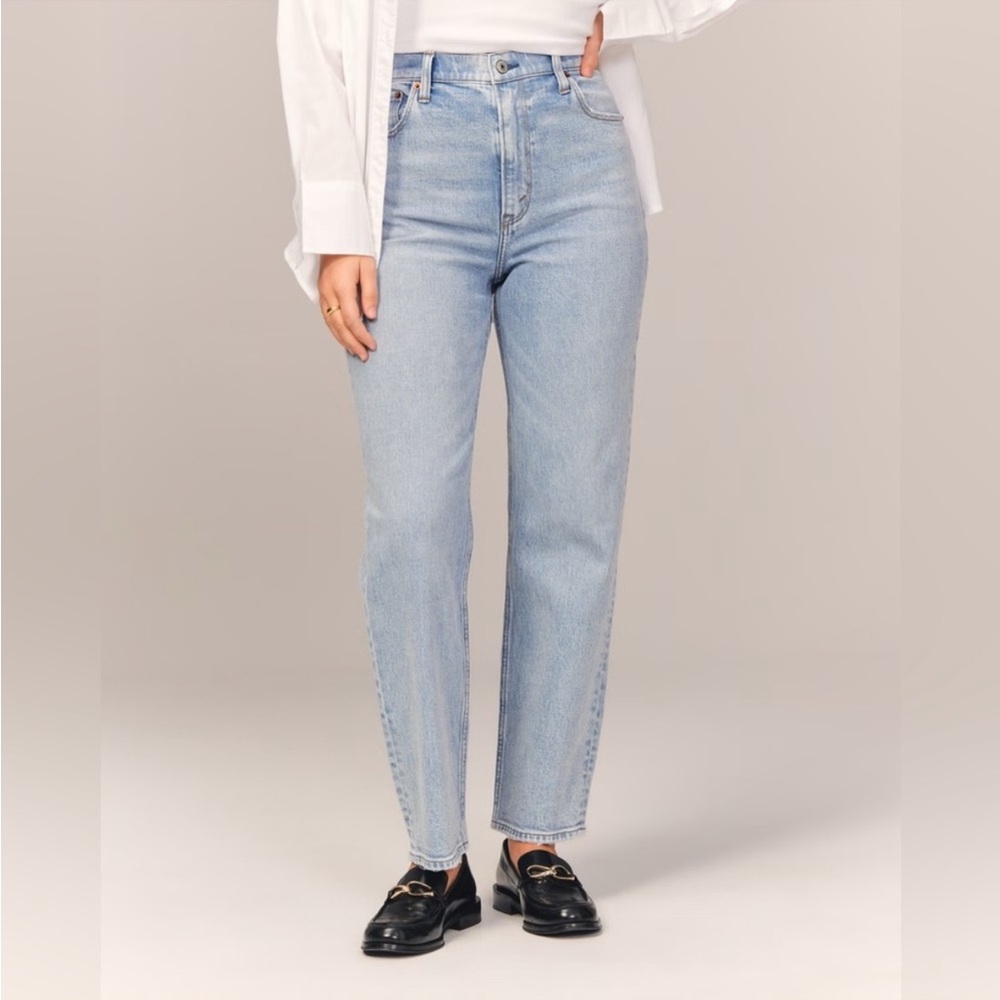 Abercrombie & Fitch Curve Love Jeans Ultra High Rise Ankle Straight Jean sz 6/28